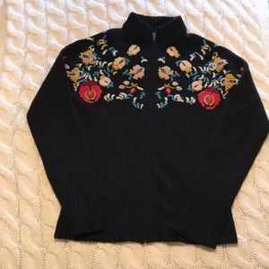 Anthropologie Zip-up Sweater